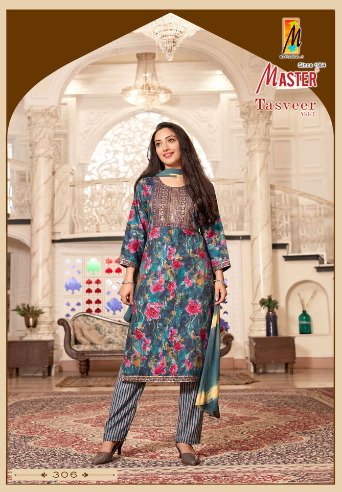 Tasveer Vol 3 By Master Capsule Printed Kurti With Bottom Dupatta Wholesale Shop In Surat